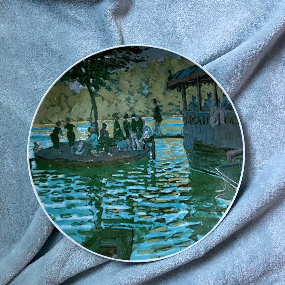 Claude Monet Vintage Decor Plate